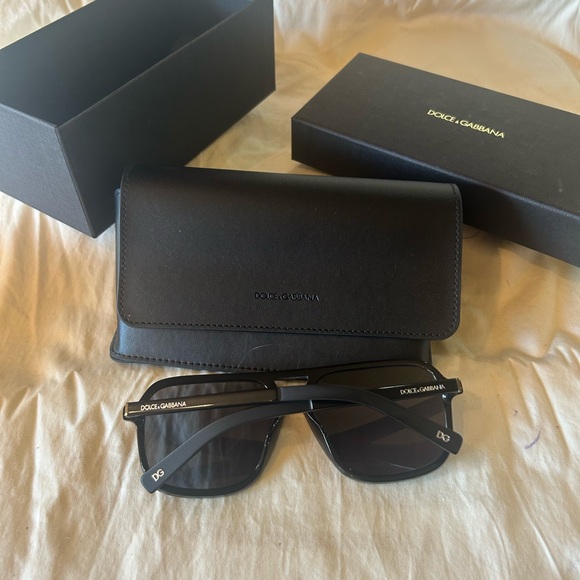 Dolce & Gabbana DG4354 Black Polarized Sunglasses Grey Lenses